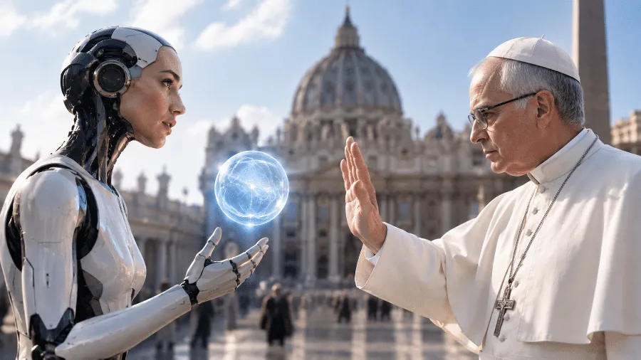 A Inteligência Artificial Pode Sentir? A Abordagem da Anthropic ao Vaticano e a Visão Papal